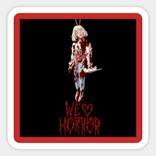 We Love Horror Casey Becker Design Sticker